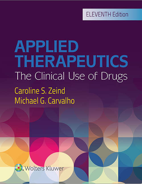 Book cover of Applied Therapeutics: The Clinical Use Of Drugs (11)
