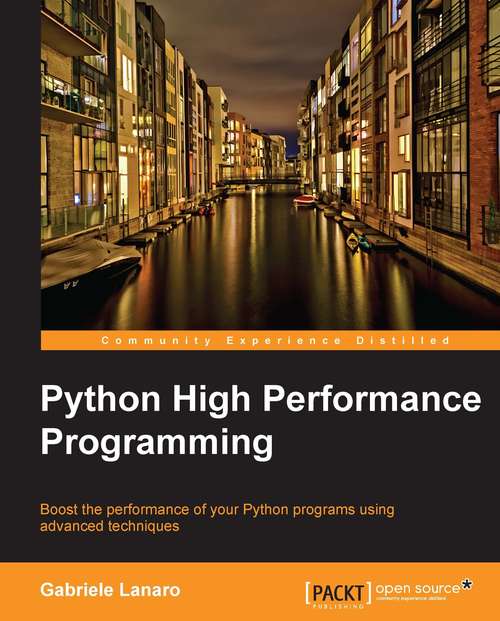 Book cover of Python High Performance Programming