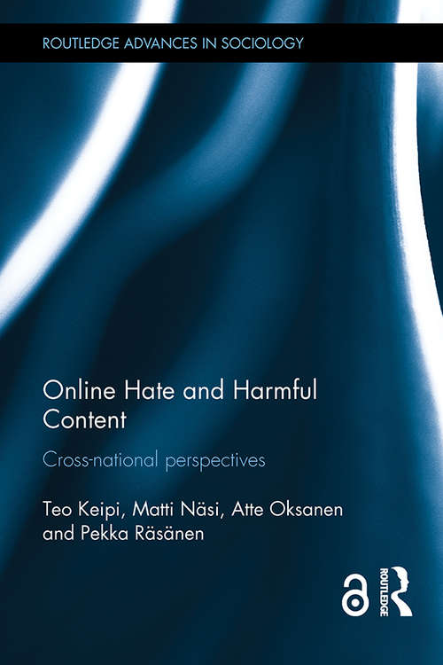 Book cover of Online Hate and Harmful Content: Cross-National Perspectives (Routledge Advances in Sociology)