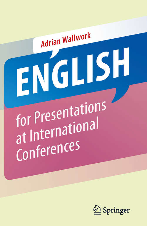 Book cover of English for Presentations at International Conferences