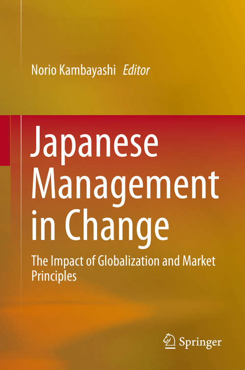 Book cover of Japanese Management in Change