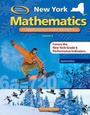 Book cover of Glencoe Mathematics: Course 2 (New York Edition)