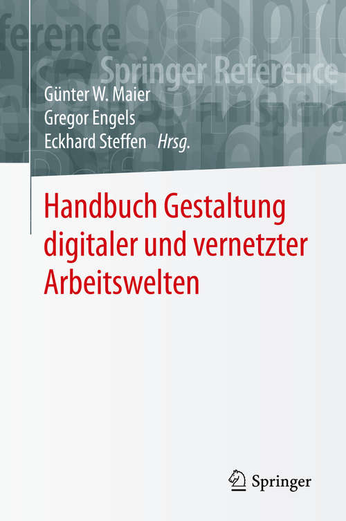 Cover image of Handbuch Gestaltung digitaler und vernetzter Arbeitswelten