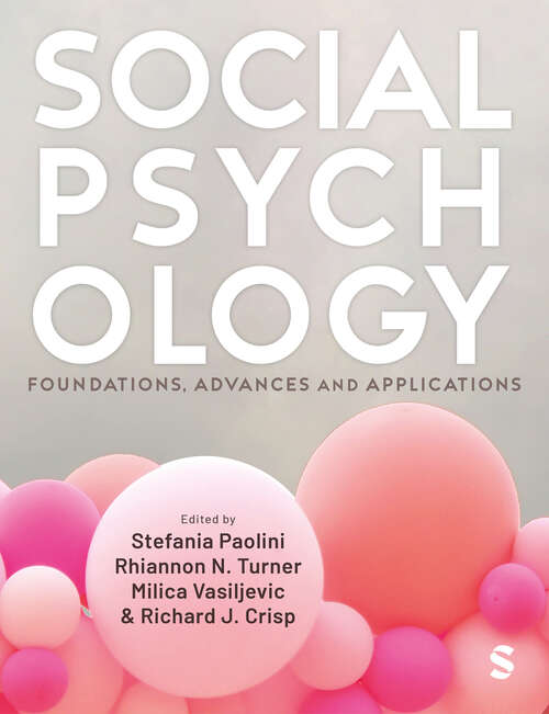 Book cover of Social Psychology: Foundations, Advances and Applications (1)