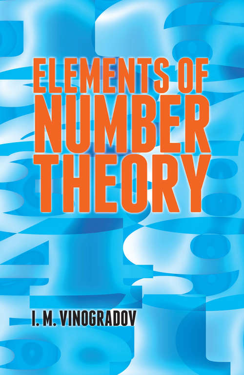 Book cover of Elements of Number Theory
