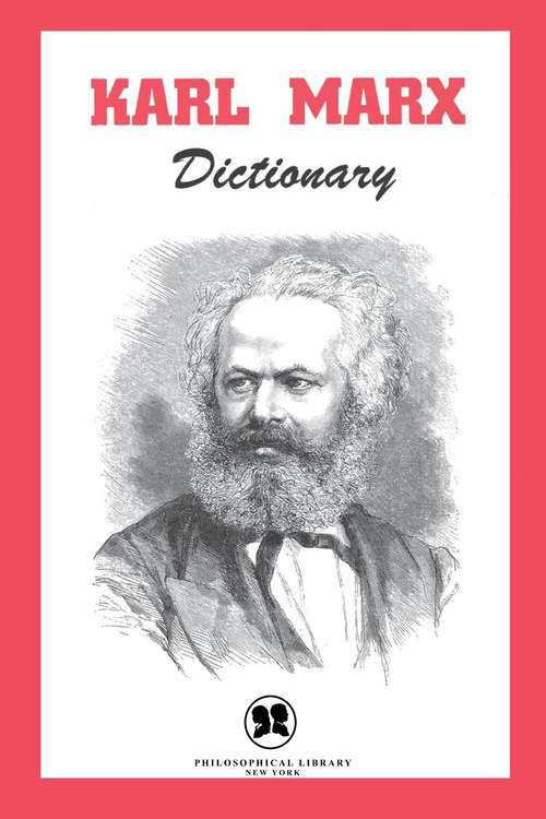 Book cover of Karl Marx Dictionary