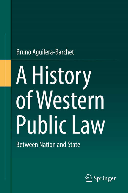 Book cover of A History of Western Public Law