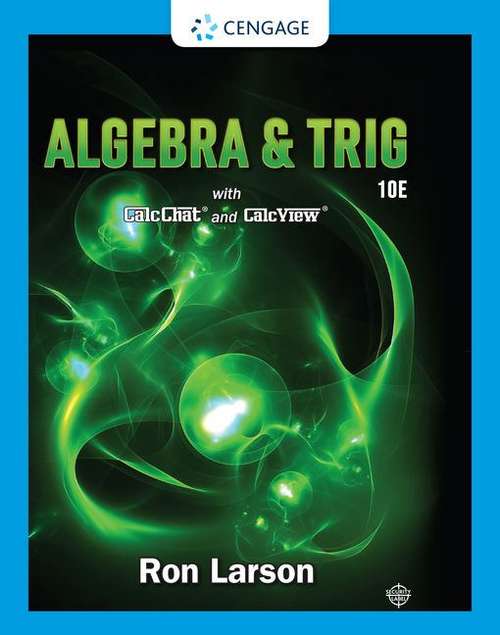 Algebra and Trig with CalcChat and CalcView