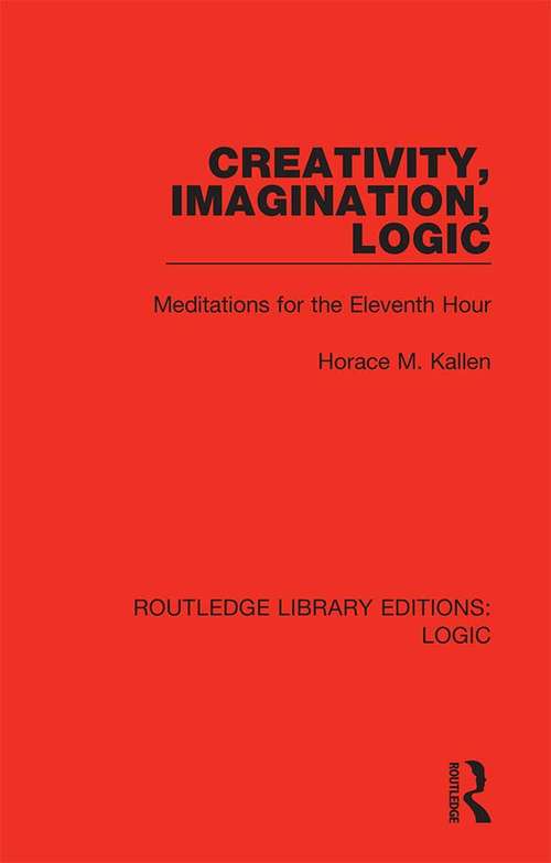 Cover image of Creativity, Imagination, Logic