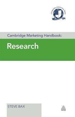Book cover of Cambridge Marketing Handbook: Research
