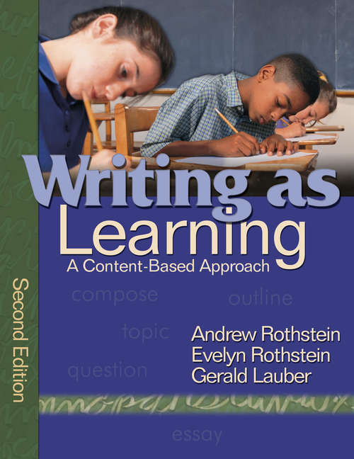 Book cover of Writing as Learning: A Content-Based Approach