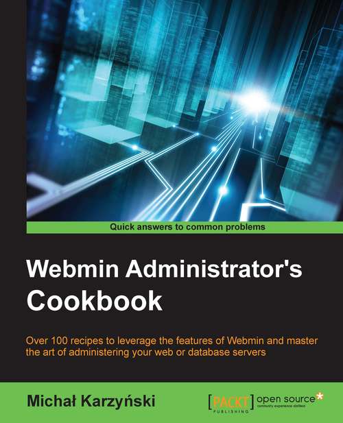 Book cover of Webmin Administrator's Cookbook