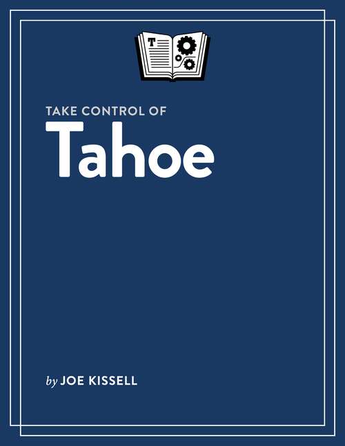 Book cover of Take Control of Tahoe