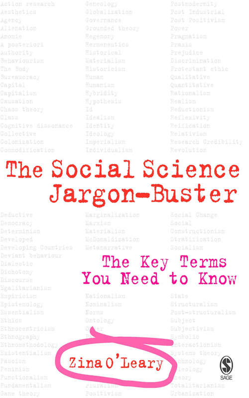 Book cover of The Social Science Jargon Buster: The Key Terms You Need to Know