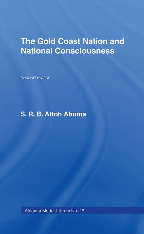 Book cover of The Gold Coast Nation and National Consciousness (2)