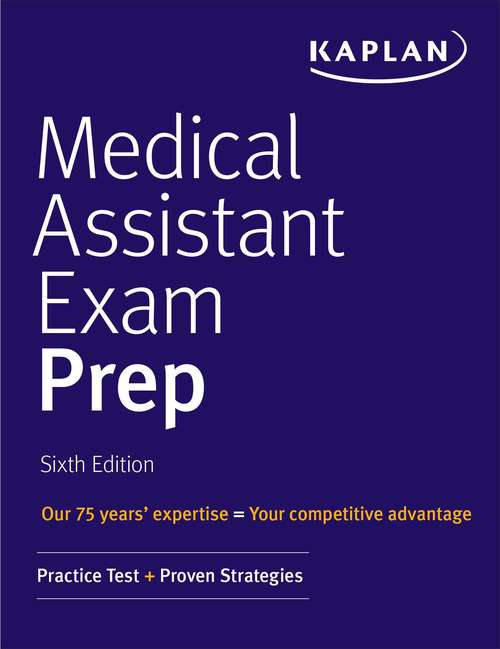 Book cover of Medical Assistant Exam Prep: Practice Test + Proven Strategies