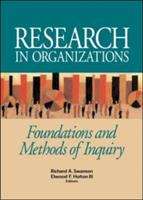 Book cover of Research in Organizations: Foundation and Methods of Inquiry