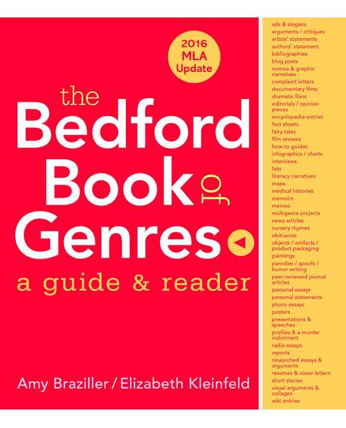 The Bedford Book Of Genres