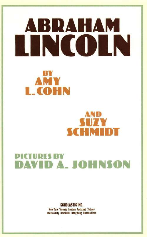 Book cover of Abraham Lincoln