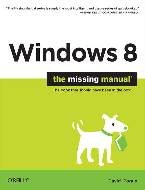 Book cover of Windows 8: The Missing Manual