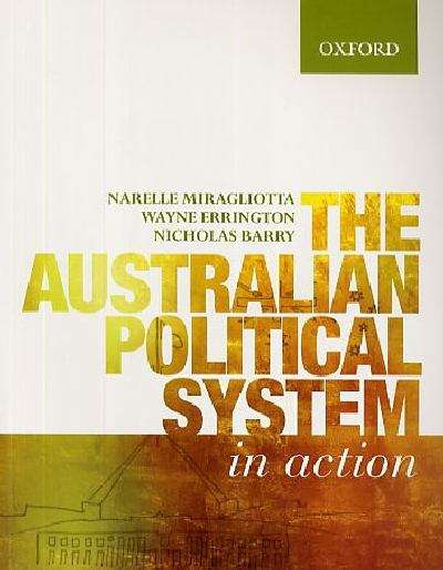 Book cover of The Australian Political System in Action