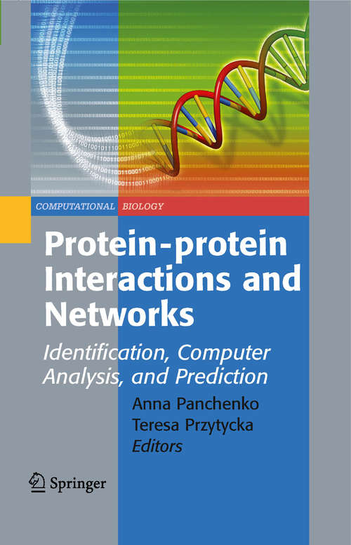 Book cover of Protein-protein Interactions and Networks