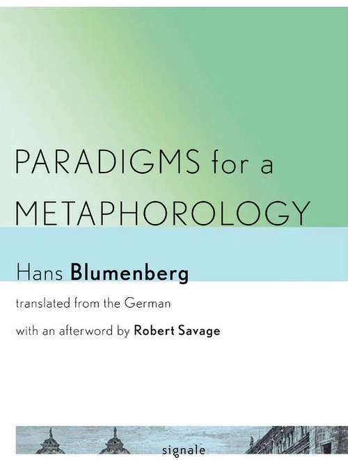Book cover of Paradigms for a Metaphorology