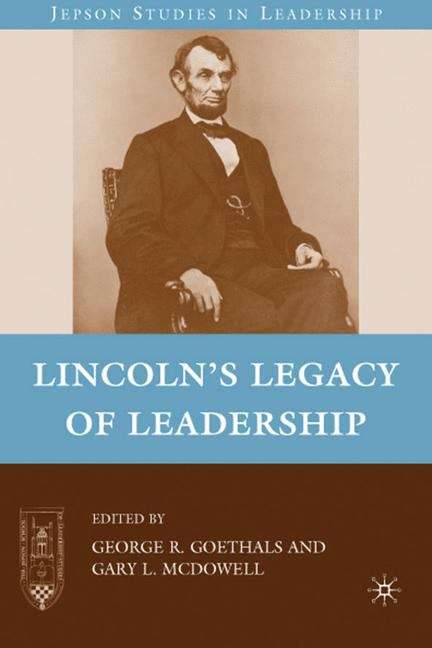 Book cover of Lincoln’s Legacy of Leadership