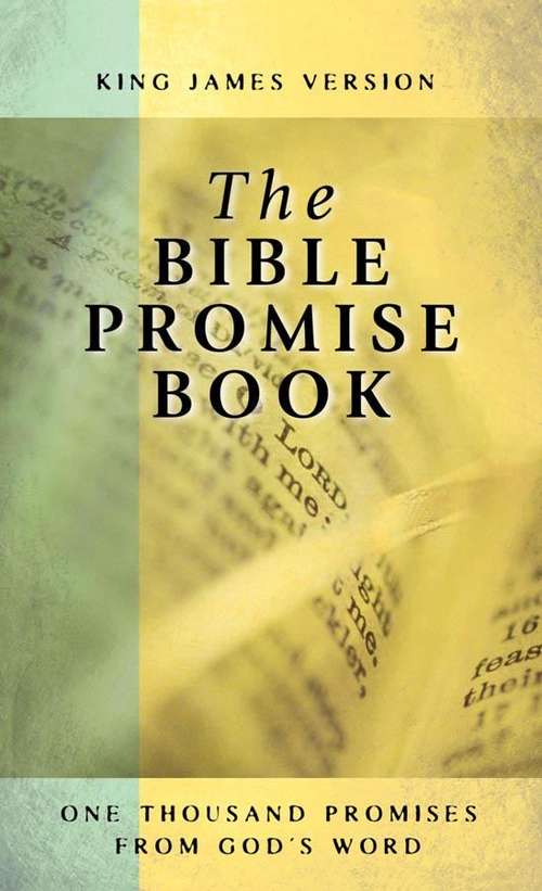 Book cover of The Bible Promise Book: King James Version