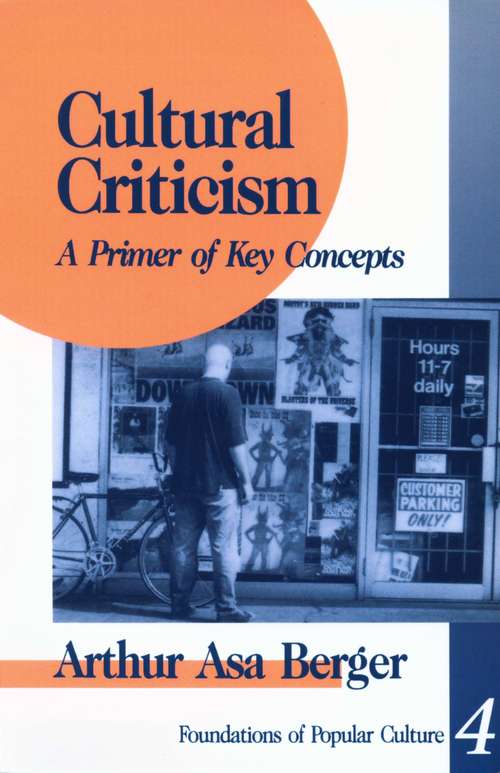 Book cover of Cultural Criticism: A Primer of Key Concepts