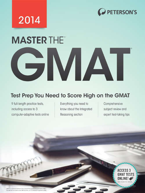Book cover of Master the SAT 2014