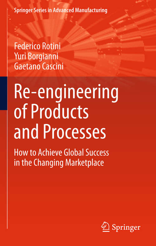 Book cover of Re-engineering of Products and Processes