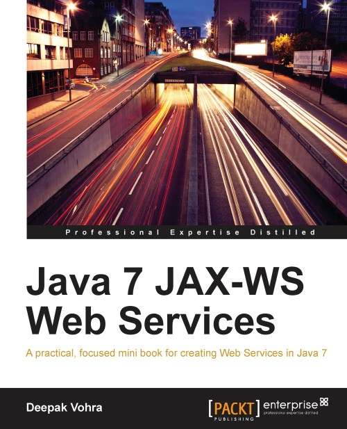 Book cover of Java 7 JAX-WS Web Services