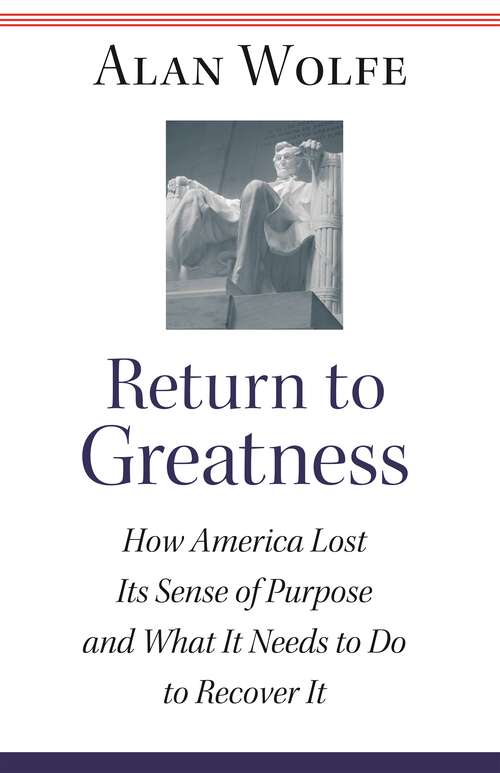 Book cover of Return to Greatness