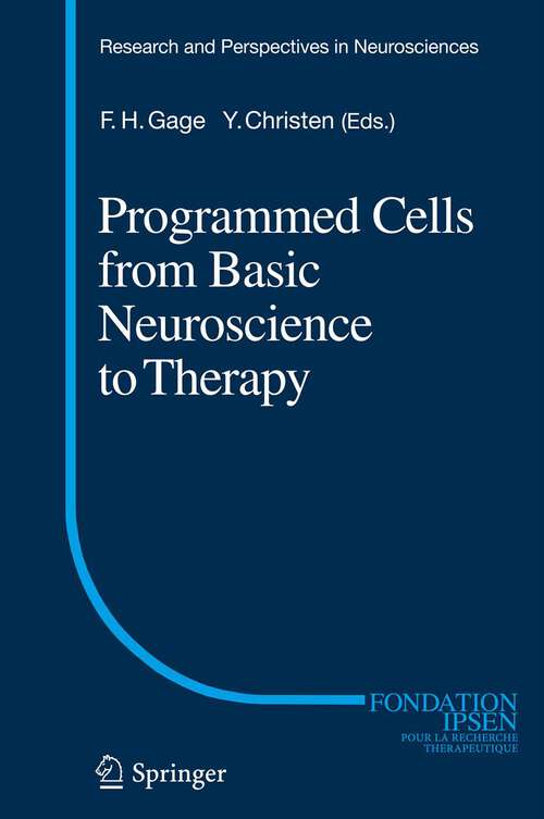 Book cover of Programmed Cells from Basic Neuroscience to Therapy