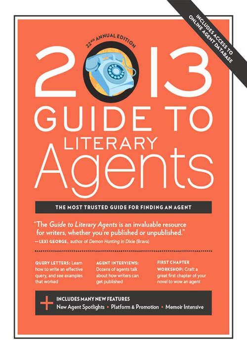 Book cover of 2013 Guide to Literary Agents