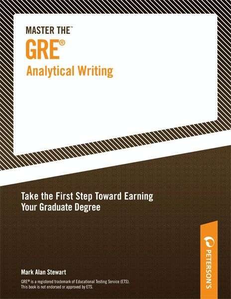 Book cover of Master the GRE Analytical Writing