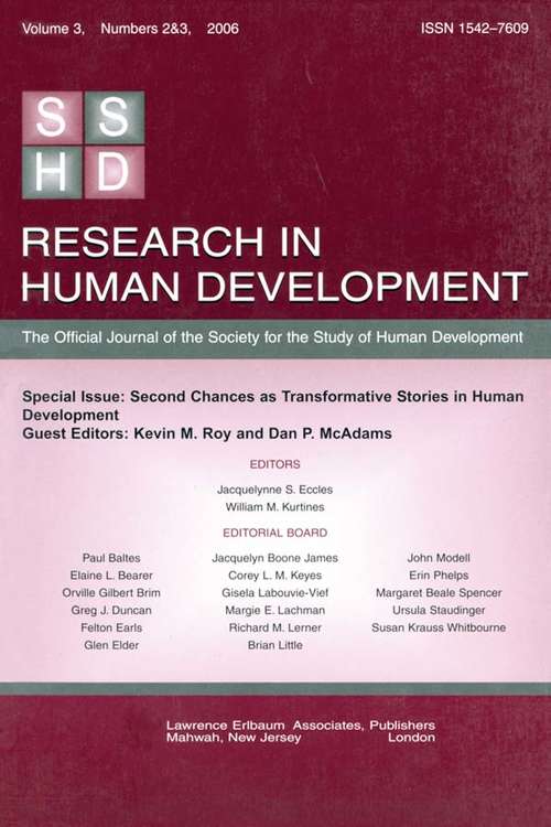 Second Chances As Transformative Stories Rhd V3 2&3