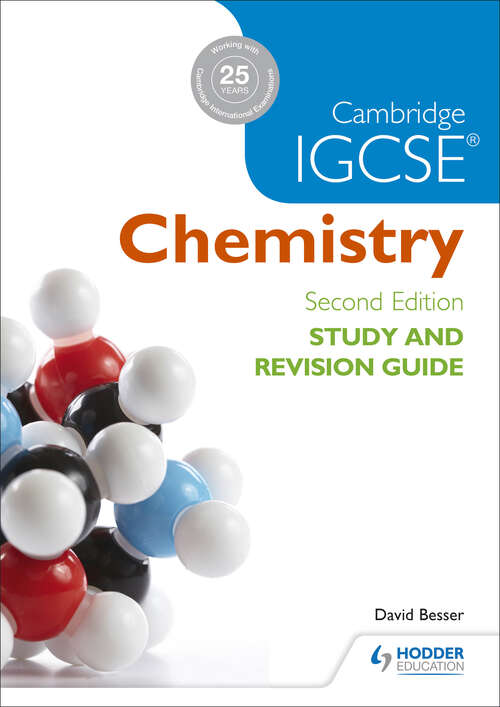 Book cover of Cambridge IGCSE Chemistry Study and Revision Guide
