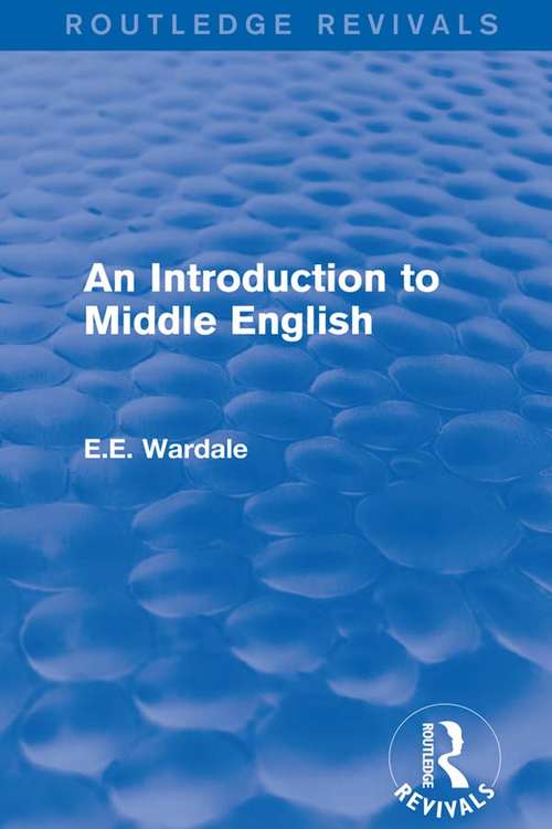 Book cover of An Introduction to Middle English