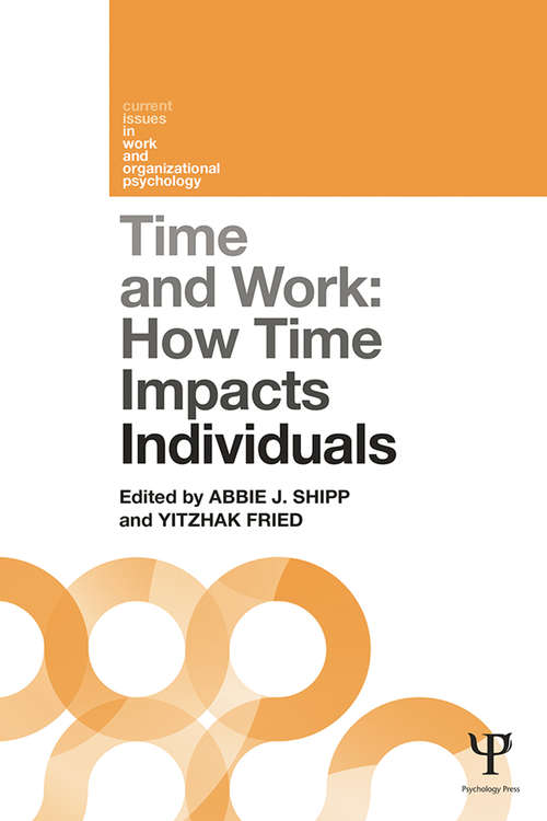 Book cover of Time and Work, Volume 1: How time impacts individuals