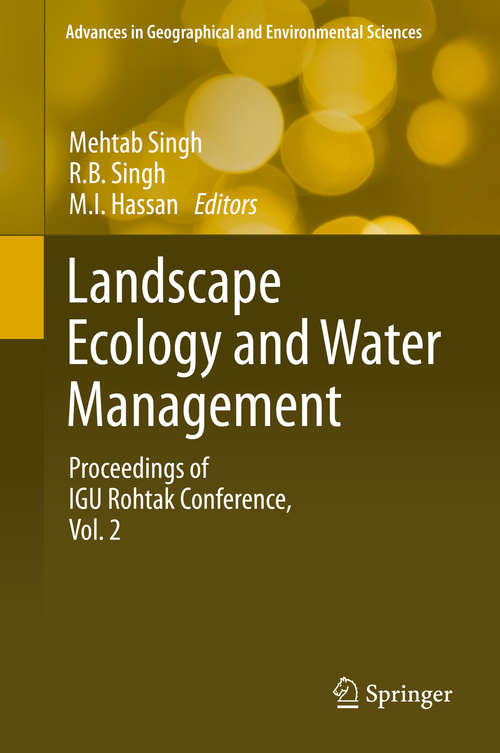 Book cover of Landscape Ecology and Water Management