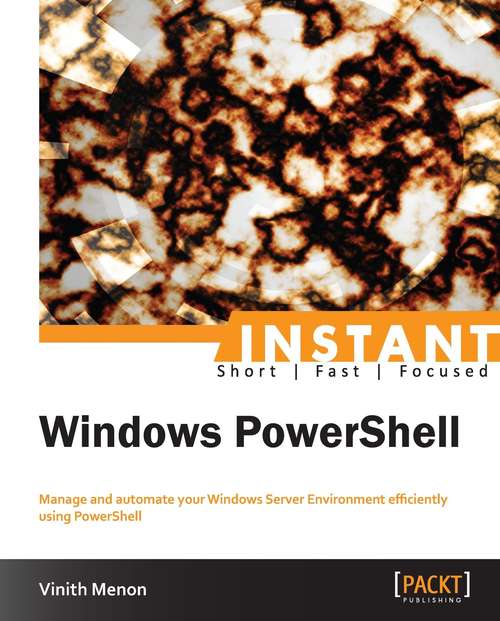 Book cover of Instant Windows PowerShell