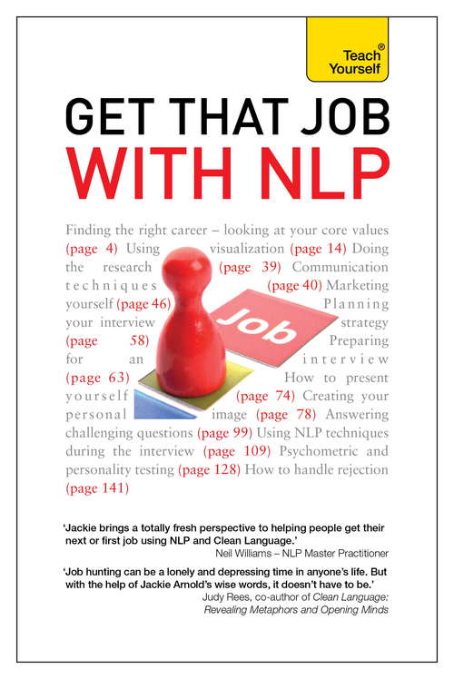 Book cover of Get That Job with NLP: Teach Yourself