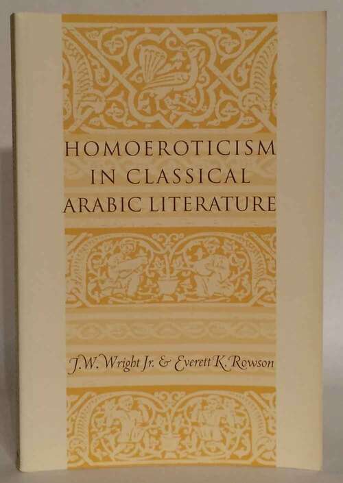 Book cover of Homoeroticism in Classical Arabic Literature