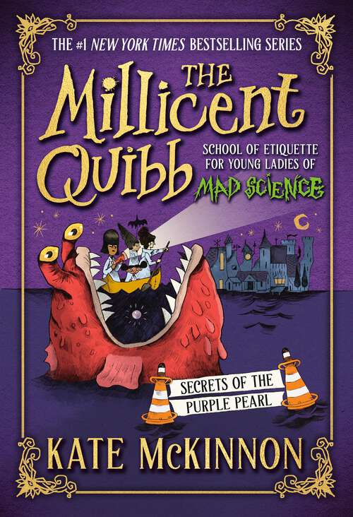 Book cover of Secrets of the Purple Pearl (The Millicent Quibb School of Etiquette for Young Ladies of Mad Science)