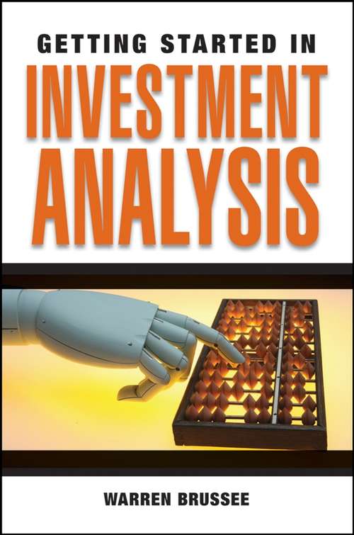 Book cover of Getting Started in Investment Analysis
