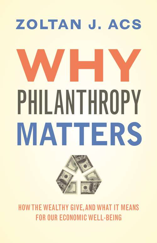 Book cover of Why Philanthropy Matters