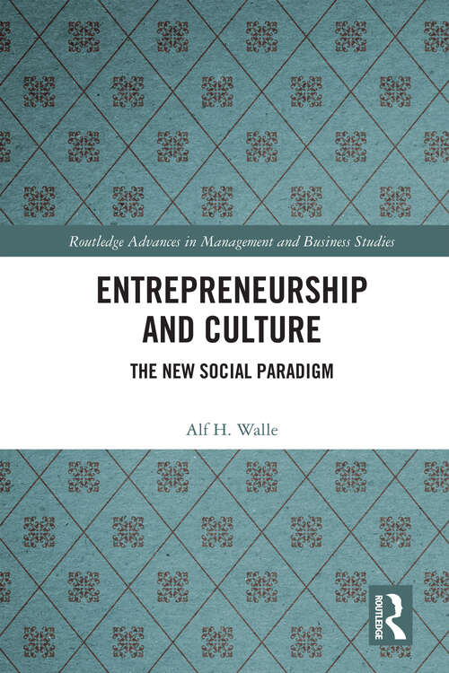 Book cover of Entrepreneurship and Culture: The New Social Paradigm (ISSN)