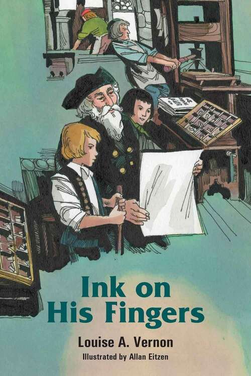 Book cover of Ink on His Fingers (Louise A. Vernon's Religious Heritage)